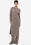 Rib-knit Dress - Beige