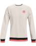 Men's Ua Rival Fleece Amp Crew - Onyx WHITE-112 / Sm