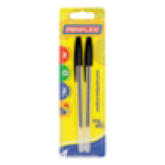 Medium Black Ballpoint Pen 2-PACK 1MM