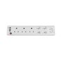 Multiplug 3X 16A Sa & 4X Euro & 1X Schuck Extender C/w 3X USB 1A