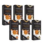 Caffeluxe Caff Luxe Nespresso Compatible Flavoured Trio Coffee Capsules 60 Pack