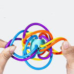 Develop Baby Intelligence Grasping Gums Wave Ball Hand Bell Funny Bite Catch Hole Toys For Children Infant Toy