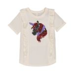 Younger Girl Sequin Unicorn Tee