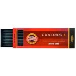 Kohi-noor - Gioconda Compressed Charcoal For Leadholder 5.6MM - Set Of 6 - Medium