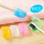 5PCS/SET Portable Toothbrush Head Cover Case Storage Box Toothbrush Protector Cap Holder Bathroom Accessories For Family And Business Travel And Daily Use And Outdoor