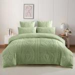 Geometric Bow Sherpa Comforter - Purple - Light
