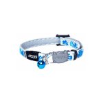 Rogz Catz Glowcat Collar - Small Blue Floral