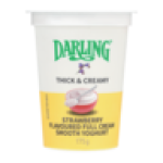 Thick & Creamy Strawberry Flavoured Full Cream Smooth Yoghurt 175G