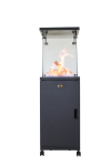 Alva Short Stand Gas PATIO HEATER - Ceramic Log-style