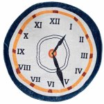 Clock Rug The Hometopia