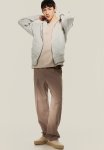 Oversized Fit Zip-through Hoodie - Grey