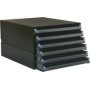 Bantex Texo Modular 6 Drawer Storage System Black