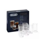 Delonghi Set Of 2 Cappuccino 2 Cold Brew 2 Thermal Double-wall Glasses AS00004620