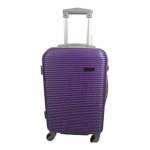 Smte 1 Piece Hard Outer Shell Luggage Premium Zt -purple 30 Cm With Keychain