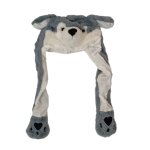 Grey Wolf Squeeze Hat
