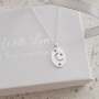 Mina 925 Sterling Silver Moon And Stars Necklace 9X13MM On 45CM Chain