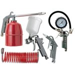 aircraft five pce kit g feed sp gun air dust par washer tyre inf & spir hose