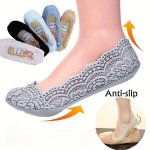 Anti-slip Lace Socks Comfy & Stylish Low Cut Invisible Socks For High Heels Women's Stockings & Hosiery