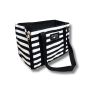 Doggy Carry Bag - Parisian Monochrome Stripe Canvas
