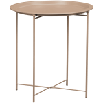 Everfurn Nala Side Table Beige Painted Mdf Steel Frame 2 Pack