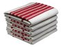 's Kitchen Towel - Design 2292 - 045X070CMS - 05 PC Pack - Stripes - Racing Red