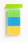 Household Cleaning Sponge Pack Of 3 Kitchen & Bathroom Use