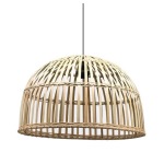 Soloman Natural Rattan Pendant Light - 60CM