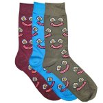 Adult Bacon & Egg Smiley Face Anklet Socks - Factory Plaza