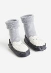 Moccasins - Light Grey Bear