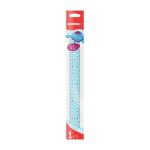 Kores Ruler Pink & Blue 30CM
