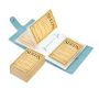 Seed Organizer Binder With 50 Pieces Resealable Seed Envelopes- Cyan