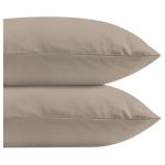 2 Pack Microfiber Pillowcases Taupe