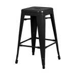 Tolix Kitchen Stool - Metal - Brown