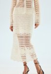 Crochet-look Skirt - White