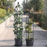 1PC Spliced Plant Climbing Support Frame Outdoor Climbing Vine Flower Rack Gardening Flower Support Column Rack