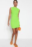 Sleeveless Crew Neck MINI Knit Dress - Lime