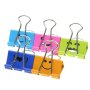 Happy Binder Paper Clips/binder Clips - 12PCS Colored Metal Fun Clip Clamps With Cute Smile Face Assorted Color For Office Teacher Gifts And Kitchen