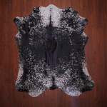 Aa Grade Nguni Hide 615 Black white M - Medium Black white Speckled