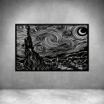 Starry Starry Night - Rust Coat L 1000 X H 640MM
