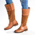 Kitty Leather Rider Boot - Tan - 9
