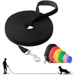 Adjustable Durable Dog Training Leash 3.05-9.14 Meter - Polyamide Material With Stripes Pattern For Agility Training Multipurpos