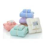 Zs - 2PCS Micro-fiber Towel Set - Pink