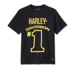 1 Racing Mesh Ringer Tee – Black