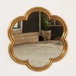 Scalloped Mirror Gold – 76CM