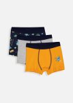 Monster Print Cotton Rich Trunks 3 Pack