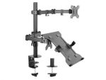 Equip Desk 13"-32" Articulating Dual Arm Monitor & Laptop Desk Mount