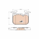 Trw Brake Pad Set Disc Brake – Front No Weights GDB1943