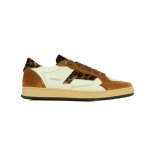 Lowtop Animal Print Sneaker -white Multi