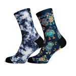 Kids Galactic & Robots Combo Socks