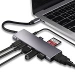 9-IN-1 USB Type-c To HDMI+USB3.0X3+TYPE-C+PD+SD TF+AUDIO Hub Adapter